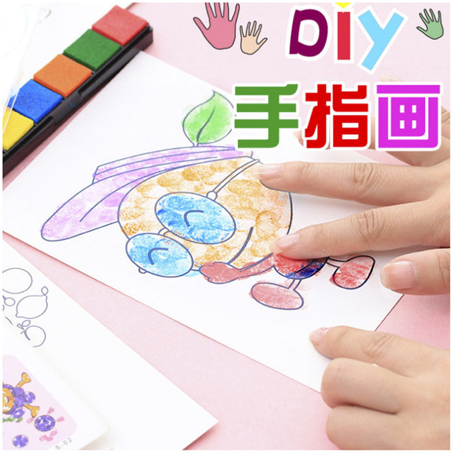 Fingerpaint Paper for Toddlers 8/16 Sheets Cute Cartoon Animal Pattern Painting  Paper Kids Children Drawing Toys Finger Paint - AliExpress